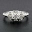 Antique Art Deco Platinum 0.62ctw Old Euro Diamond Engagement or Promise Ring Carousel 3