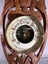 Antique Jugendstil Visible Works Banjo Barometer with Thermometer Carousel 3