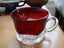 TWO Ruby Red Exhibition Glass Cups Marked Etched 1911 and 1922 Carousel 9