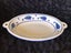 $!NR! Large oval Temuka platter; Blue hearts pattern 195/9 Carousel 1