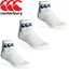 3pk CCC CANTERBURY Cotton Sport Socks Crew Pack - White/Navy Carousel 4