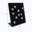 NEW 50 Holes Velvet L Shape Rings Jewelry Holder Display Rack Storage Organizer Carousel 2