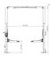 5400KG 2 Post Car Hoist Lift - Direct Drive - Height and Width Adjustable Carousel 2