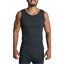 Mens THERMAL Merino Wool Blend Singlet Top Sleeveless Warm Underwear - Black Carousel 1