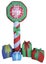 210cm Xmas Father Christmas Charm Santa Claus "Please Stop Here Sign" D cor Carousel 1