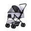 Pawz Pet Stroller Pram Dog Carrier Trailer Strollers 4 Wheels Foldable Large Carousel 1