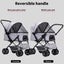 Pawz Pet Stroller Pram Dog Carrier Trailer Strollers 4 Wheels Foldable Large Carousel 5