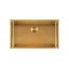 Stainless Steel Kitchen Laundry Sink 762mm Single Bowl Brushed Gold Top Carousel 1