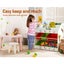 Kids Bookshelf Toy Box Organiser Children 6 Bins Display Shelf Storage Box Carousel 5