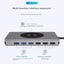 15 In 1 USB C Hub Ethernet HDMI VGA USB 3.0 Hub PD Wireless Charging Card Reader Carousel 4