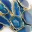 Natural Blue Agate Slice Necklace – Unique & Elegant Carousel 2