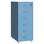 Gorilla Office - Mobile Metal 6 Drawer Cabinet -Pastel Blue Carousel 2