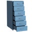 Gorilla Office - Mobile Metal 6 Drawer Cabinet -Pastel Blue Carousel 3