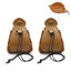 STORFEX 2-Pack Leather Dice Bag - Brown Carousel 1