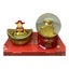 Lunar New Year Wealth And Fortune Water Globes 2 Piece Carousel 3