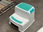 Babywise 2 Level Step Stool Grey/Blue Carousel 1
