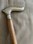 Vintage silvered solid brass handled walking stick Carousel 1