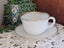 Mid Century Fire King Milk Glass Cup & Saucer White Swirl & Gold $1 RES Carousel 1