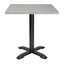 Bolero Aluminium Square Table Top Light Grey 700mm FW598 Carousel 3