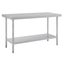 Vogue Stainless Steel Prep Table 1500mm T377 Carousel 1