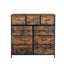 Storage Cabinet Tower Chest of Drawers Dresser Tallboy Drawer Retro Brown Carousel 2