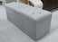 **Newly Arrived** Manchester end of bed Ottoman - Grey Linen * Floor Display Carousel 6