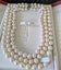 10 - 12mm White Cultured Pearl 21" Triple Strand Necklace Carousel 5
