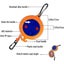 Portable Windproof Non-slip Retractable Punch-free Clothesline For Outdoor Trave Carousel 4