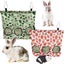 2 Pieces Rabbit Hay Feeder Bag Small Animal Hay Feeder Bag Chinchilla Guinea P Carousel 1