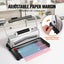 New Coil Spiral Binding Machine Book Maker Electric 46-Hole 100 Binding Spines Carousel 3