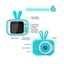 Children Camera Digital Hd Dual Camera 2.0 Inch Digital Camera For Kids Carousel 2