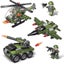 6in1 Building Toys Set Military Transport Tank Vehicle Playset Army Toys 710pcs Carousel 3