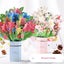 Pop Up Cards 3d Paper Flowers Bouquet Greeting Cards Sunflower Birthday Popup Carousel 4