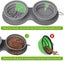 Foldable Dog Bowl Folding Pet Bowl Height Adjustable Feeding Bowl With Lid And Carousel 5