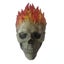 Halloween Decor Flame Skull Mask Cosplay Latex Mask Skull Skeleton Red Flame Carousel 1