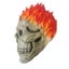 Halloween Decor Flame Skull Mask Cosplay Latex Mask Skull Skeleton Red Flame Carousel 2