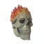 Halloween Decor Flame Skull Mask Cosplay Latex Mask Skull Skeleton Red Flame Carousel 4