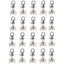 20 Pieces Aluminum Alloy Roller Twin Plastic Curtain Track Glider Rail Rollers Carousel 1