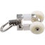 20 Pieces Aluminum Alloy Roller Twin Plastic Curtain Track Glider Rail Rollers Carousel 4