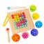 Children's Educational Early Education Wooden Fun Rainbow Clip Beads Focus On Carousel 1