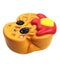 Simulation And Cute Giant Waffle Fluffy Children's Decompression Toy Carousel 5