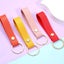 Fashion PU Leather Keychain Business Gift Leather Key Chain Men Women Keyring Carousel 7