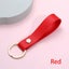 Fashion PU Leather Keychain Business Gift Leather Key Chain Men Women Keyring Carousel 13