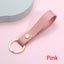 Fashion PU Leather Keychain Business Gift Leather Key Chain Men Women Keyring Carousel 14