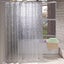 Semi-sheer Waterproof Mildew Resistant Eva Shower Curtain With Magnets At Bottom Carousel 1