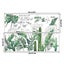 Plant Green Leaf Wall Stickers - Removable Self-adhesive Decor For Living Room A Carousel 2