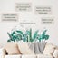 Plant Green Leaf Wall Stickers - Removable Self-adhesive Decor For Living Room A Carousel 3