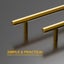 Set Of 4 Brushed Brass Cabinet Handles 160mm Center Distance Set Of 4 Gold Kit Carousel 2