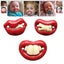 Funny Baby Pacifier Buck Teeth Pacifier Fake Big Teeth Pacifier Soft Pacifiers Carousel 1