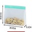 Reusable Food Storage Bags 6 Pack - Stand Up Leakproof Freezer Bags Carousel 4
